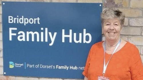 Cllr Bridget Bolwell at the Bridport Family Hub