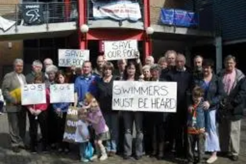 Chelmsford Liberal Democrats join forces with users of the Riverside to protest against the current redevelopment proposals