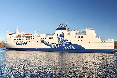 Serco NorthLink Ferry off Shetland 