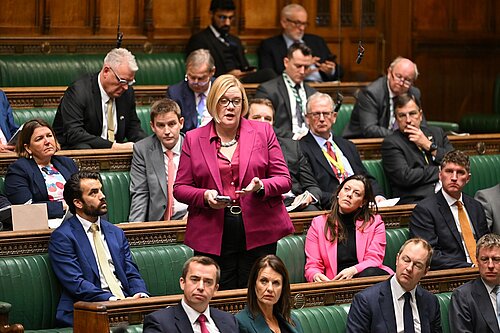 Zoe Franklin speaking in House of Commons chamber