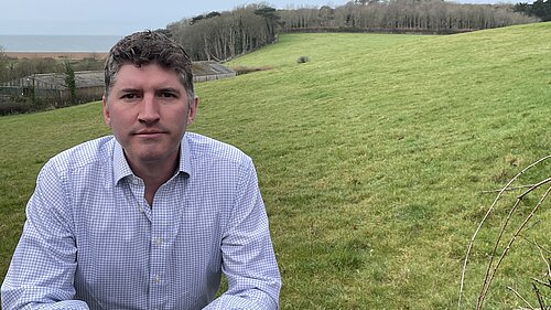 Parliamentary Candidate Edward Morello Edward Morello Leaning on a field gate