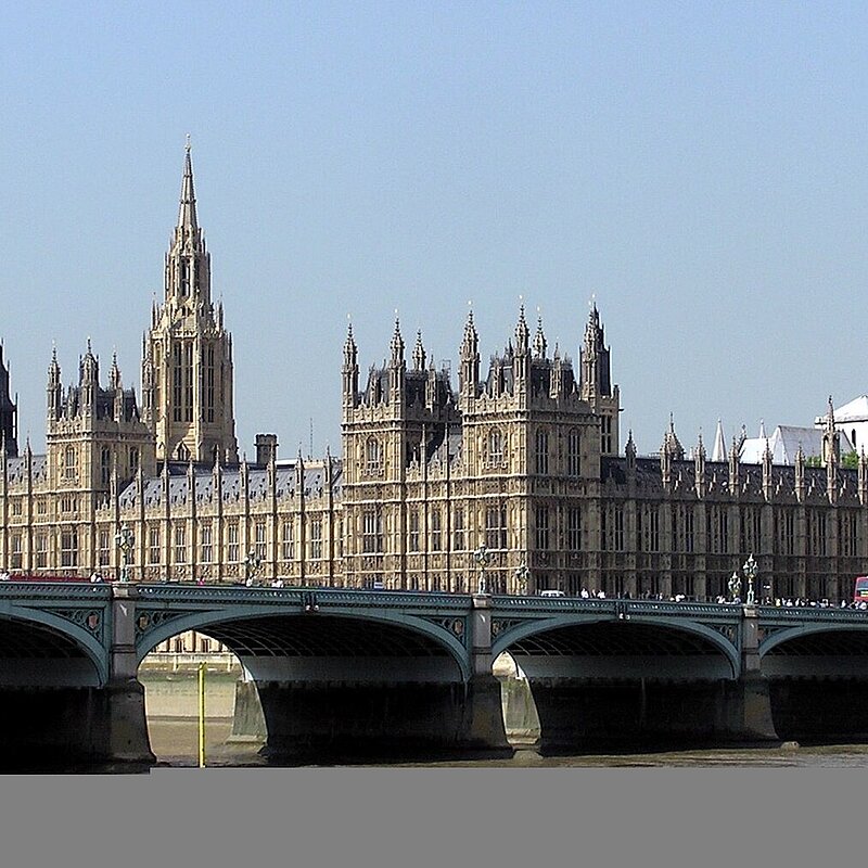Big Ben and the houses of Parliament.