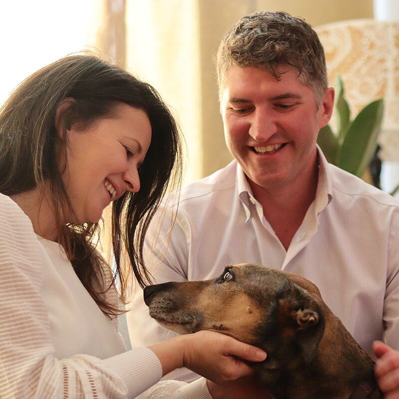Edward Morello with his family.