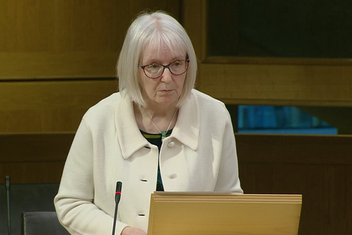Beatrice Wishart MSP speaking in the Scottish Parliament