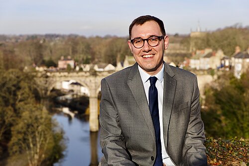 Tom Gordon sat above the Nidd Gorge