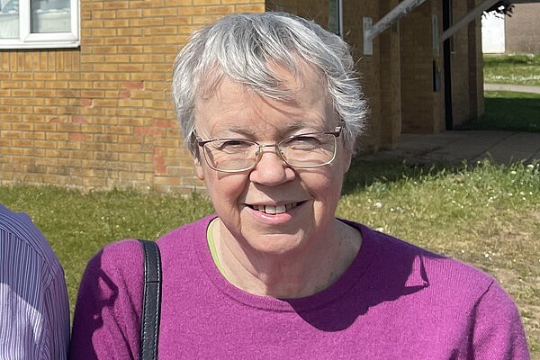 Sherborne Councillors Richard Crabb (Left) and Margaret Crossman (Right) stood outside of the Gainsborough Pavilions