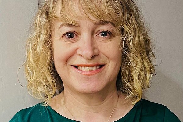 Bev Thornton wearing a green top