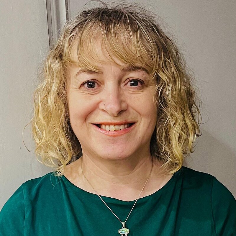 Bev Thornton wearing a green top
