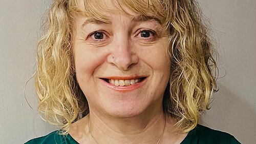 Cllr Bev Thornton in a green top