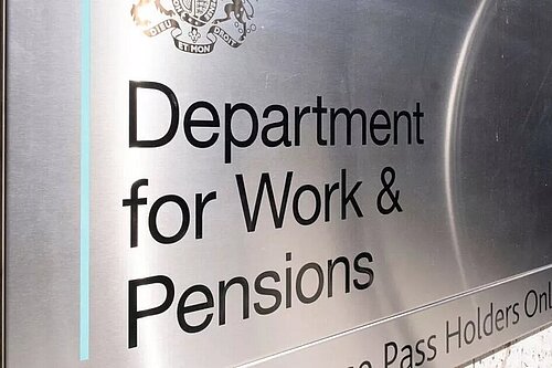 picture of DWP sign