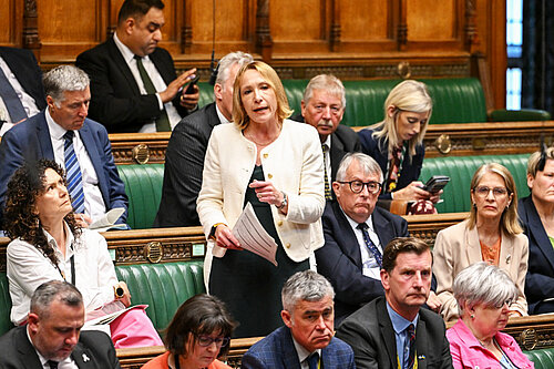 Helen speaking in Parliament