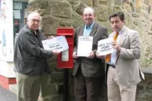 Lib Dems outside Walbottle Post Office